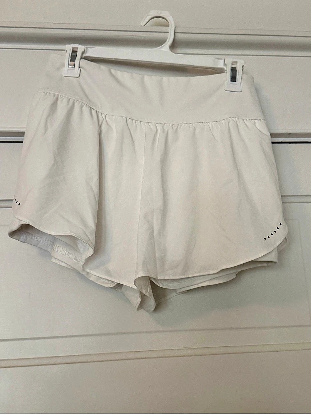 Halara White Athletic Shorts NWOT
